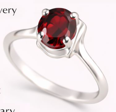 January Birthstone Ring