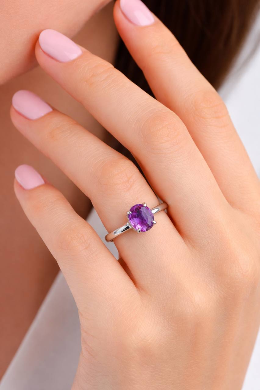 Amethyst Purple Birthstone  Month: February