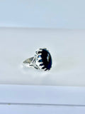 Gemstones with sterling silver Black onyx Ring