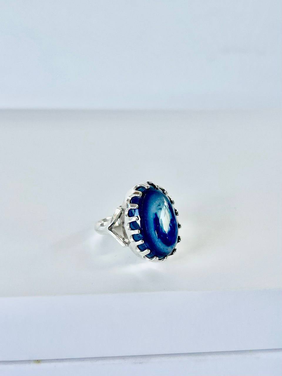 Gemstones with sterling silver Agate stone Ring