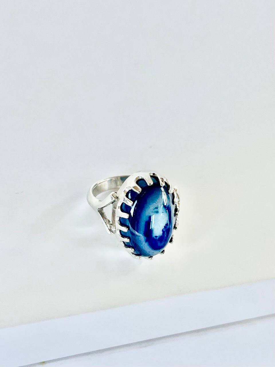 Gemstones with sterling silver Agate stone Ring