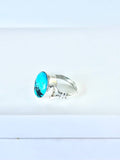 Gemstones with sterling silver Giro a blue green