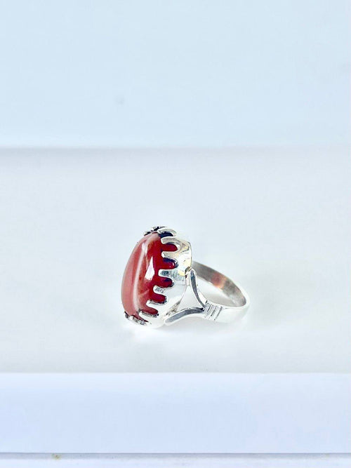 Gemstones with sterling silver &nbsp;Yemeni Aqeeq Ring&nbsp;