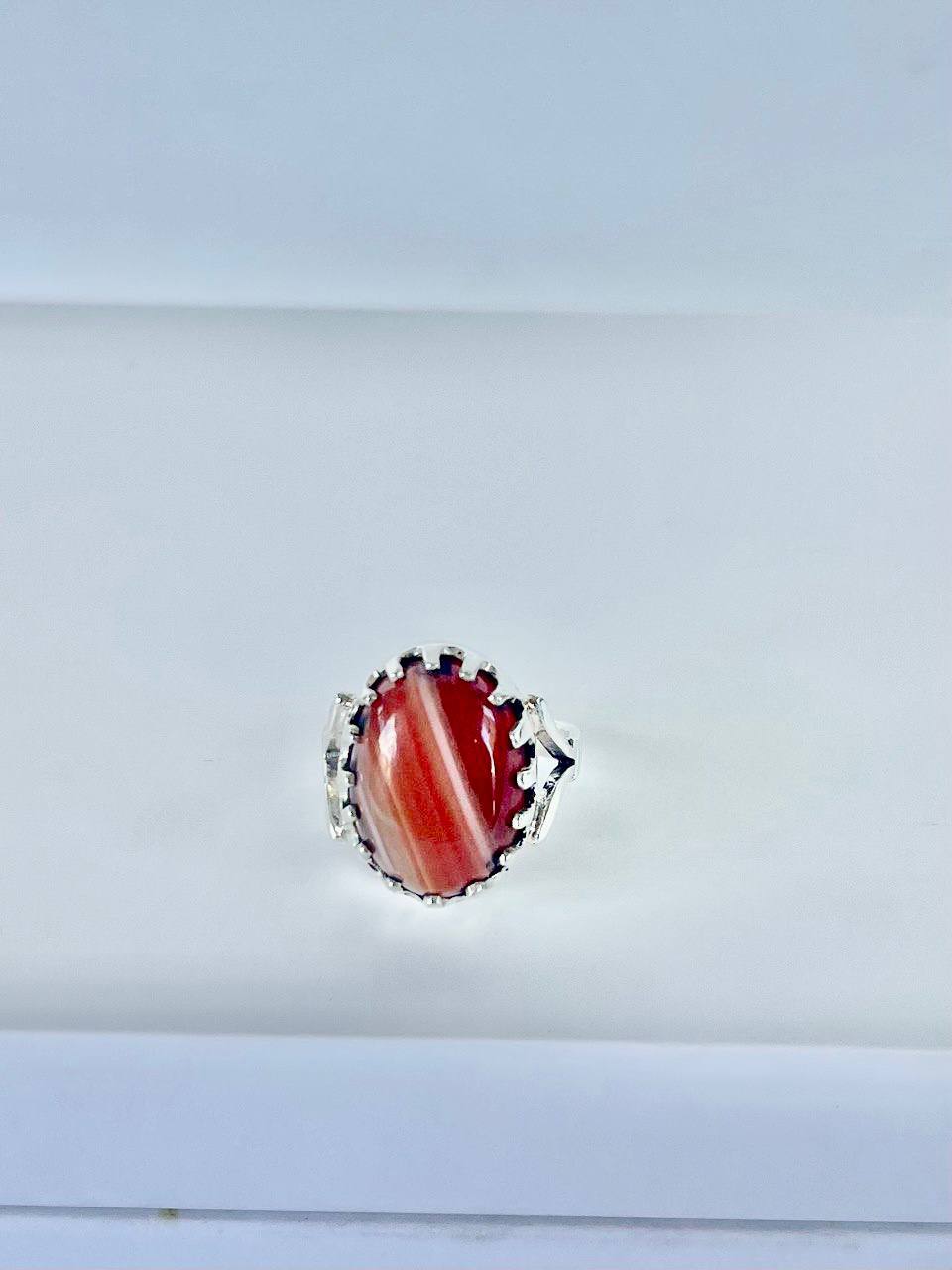 Gemstones with sterling silver &nbsp;Yemeni Aqeeq Ring&nbsp;